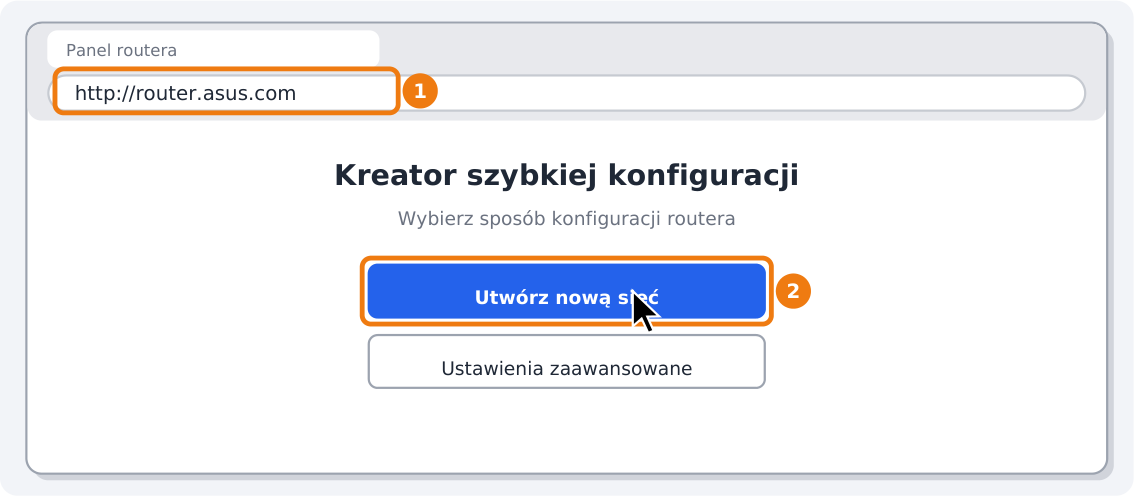 Krok 2: Otwórz panel routera w przeglądarce