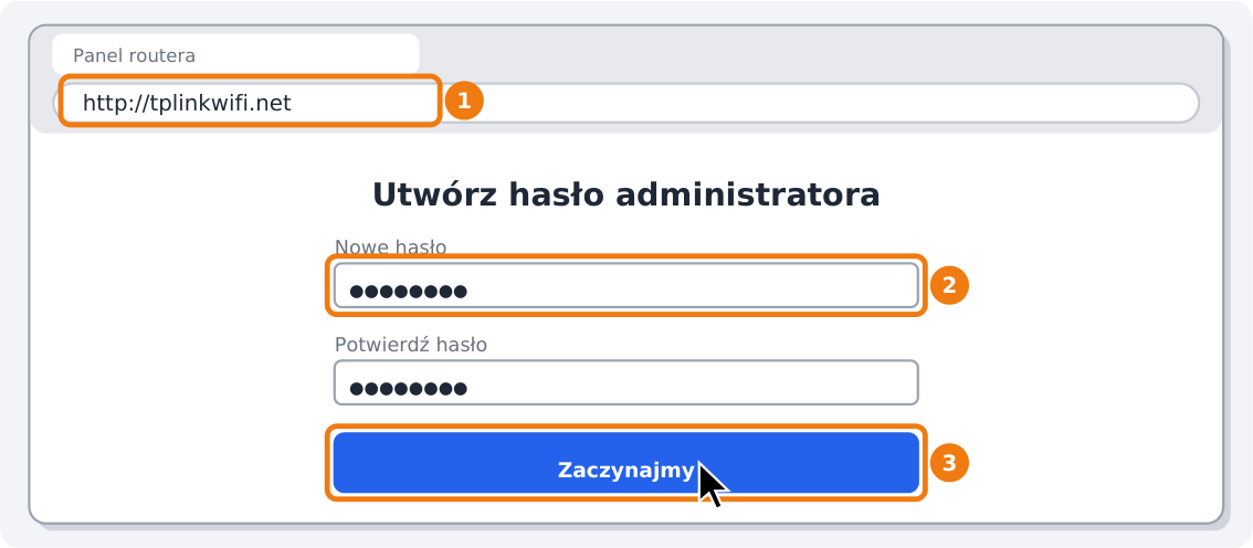 Krok 2: Otwórz panel routera w przeglądarce